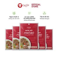 Combo 5 Gói Nước Xốt Phở Bò Hương Vị Hà Nội - Cao Gia Foods