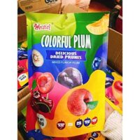 Combo 5 gói Ô Mai Xí Muội 5 vị COLORFUL PLUM 408g - Ô mai mix vị trái cây dẻo giòn chua ngọt siêu ngon