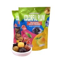 Combo 5 gói Ô Mai Xí Muội 5 vị COLORFUL PLUM 408g, Ô mai mix vị xí muội trái cây, dẻo giòn chua ngọt vừa phải