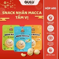 [Combo 5 gói] Snack Nhân Macca Tẩm Vị (Trứng Muối, Mù Tạt, Dừa) 25G GULU FOODS