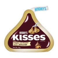 combo 5 gói Socola Cookies N Cream,hạnh nhân,ke sữa Hershey's Kisses gói 36g