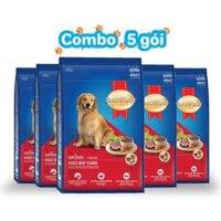 COMBO 5 GÓI THỨC ĂN HẠT CHO CHÓ TRƯỞNG THÀNH SmartHeart ( 400g/1goi)