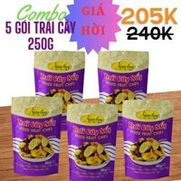 [Combo 5 gói] Trái cây sấy 250g Nam Huy (OCOP 4 sao) | Tự nhiên | Thơm ngon giòn xốp