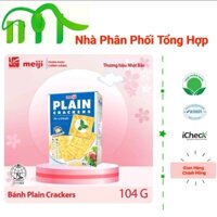 COMBO 5 Hộp Bánh Ăn Kiêng Plain Cracker  Meiji Vị Nguyên Bản 104g