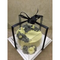 Combo 5 hộp bánh nhựa trong size 26x26x18