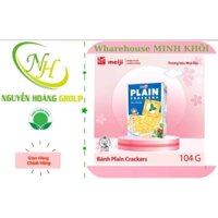 COMBO 5 Hộp - Bánh Plain Cracker ( Nguyên Bản) Meiji 104g