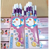 Combo 5 hộp bút gel màu tím Doremon, 1 Hộp 20 cây