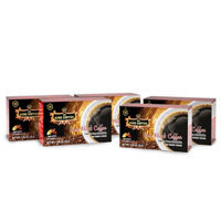 Combo 5 hộp cà phê hòa tan đen King Coffee 15 gói x 2g