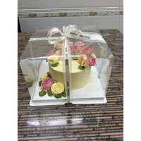 Combo 5 hộp đựng bánh nhựa trong size 32x32x18