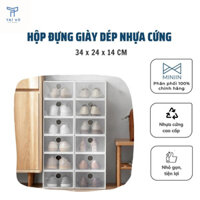 Combo 5 Hộp Đựng Giày Dép Nhựa Cứng Đa Năng Cao Cấp- Chống Bám Bụi Bẩn, Có Lỗ Thoáng Khí- Lắp Ráp Đơn Giản- Hàng Chính Hãng MINIIN - 5 Hộp
