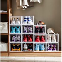 COMBO 5 Hộp đựng giày nhựa cứng cửa mở nam châm