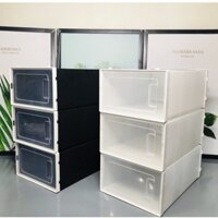 COMBO 5 Hộp Đựng Giày Nhựa Cứng Cửa Ngang Có Lỗ Thoáng Khí Tháo Lắp Dễ Dàng Tiện Ích, Kệ Tủ Đựng Giày Chống Bụi Bẩn