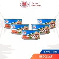 Combo 5 Hộp Heo 2 Lát 150g - Đồ Hộp Hạ Long