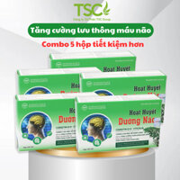 Combo 5 hộp hoạt huyết dưỡng não TSC Group - Có thêm Citicolin và Q10 giúp phòng ngừa đột quỵ và tốt cho não bộ