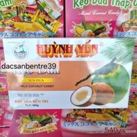 Combo 5 hộp kẹo dừa Huỳnh Yến béo nước cốt ít ngọt (hộp 400g)