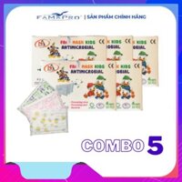 COMBO 5 HỘP - Khẩu trang Y Tế 3 Lớp KID Nam Anh Famapro ( Hộp 50 chiếc )