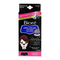 Combo 5 Hộp Miếng Dán Mũi Lột Mụn Than Hoạt Tính Biore Pore Pack Black dành cho Nữ (1 hộp 4 miếng x 5)
