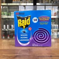 Combo 5 hộp nhang muỗi Raid (hộp 10 khoanh)