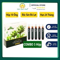 Combo 5 hộp ống uống Actiso Ngọc Duy không đường, hỗ trợ thanh nhiệt giải độc, Đặc sản Đà Lạt làm quà