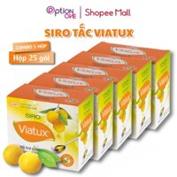 Combo 5 Hộp Siro Tắc Giảm Ho Tiêu Đàm Vietnat Viatux - Hộp 25 Gói
