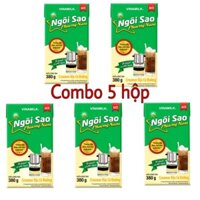 COMBO 5 Hộp _ Sữa đặc Ngôi Sao Phương Nam xanh lá Hộp giấy 380g