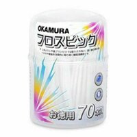Combo 5 Hộp Tăm chỉ kẻ răng cao cấp Okamura Nhật Bản hộp 70 cây