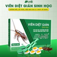 Combo 5 hộp viên diệt gián sinh học AMB, thuốc diệt gián Đức hiệu quả nhanh chóng, an toàn sức khỏe, hộp 8 viên