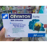 combo 5 hop Viên uống bổ não Cevinton Fort tăng cường trí nhớ, tăng tuần hoàn máu não - Hộp 30 viên