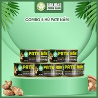 Combo 5 Hũ Pate Chay Vị Nấm 125g Nấm Tươi Cười