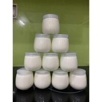 COMBO 5 HŨ THỦY TINH 100ML NẮP NHÔM + 5 HŨ THỦY TINH 200ML BÉO NẮP NHỰA LÀM SỮA CHUA, CARAMEN