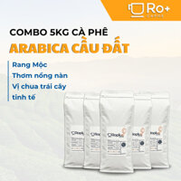 [Combo 5 KG] Cà phê Arabica Cầu Đất Nguyên Chất Rang Mộc - Cafe Pha Phin Pha Máy ColdBrew và Drip, Arabica Coffee
