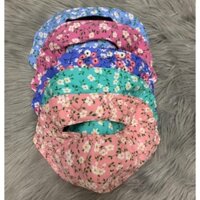 Combo 5 khẩu trang vải Lổ che trán 3 lớp trước sau  (nhiều mẫu ảnh thật)