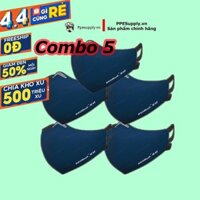 [COMBO 5] Khẩu Trang VC65 ĐẠI LÝ CHÍNH HÃNG - Khẩu Trang Chống Bụi Mịn PM2.5 - PPESupply
