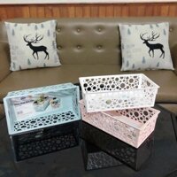 COMBO 5 Khay nhựa đựng đồ văn phòng, đồ dùng học sinh Việt Nhật size to, Khay để bàn đa năng (5691)  tiện ích