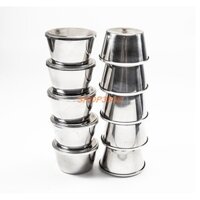 Combo 5 Khuôn Làm Bánh Flan Có Nắp Inox 304