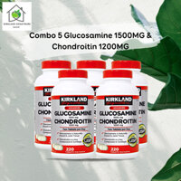 Combo 5 lọ bổ Xương Khớp Kirkland Glucosamine 1500mg & Chondroitin 1200mg, hộp 220 viên, USA