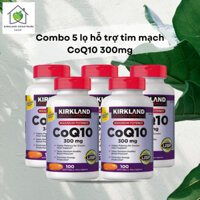 Combo 5 lọ hỗ trợ Tim Mạch CoQ10 Kirkland 300mg lọ 100 viên, USA