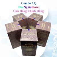 Combo 5 lọ - Marine COLLAGEN C+ Viên uống đẹp da, ngăn ngừa lão hóa da, cấp nước căng mịn da - lọ 60 viên