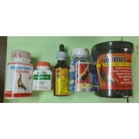 Combo 5 lọ nuôi gà tơ gà chiến:tăng cơ, bổ gân, cứng xương, tăng lực, bổ noi tạng