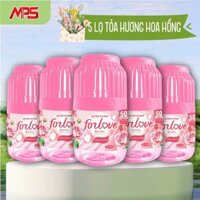Combo 5 Lọ Tỏa Hương Hoa Hồng Forlove, Lọ Thơm Phòng Hương Thơm Dịu Nhẹ Tự Nhiên Dễ Chịu - mps