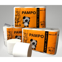 Combo 5 lốc giấy vệ sinh không lõi, 1 lốc 6 cuộn, giấy 3 lớp siêu dai, 1 cuộn lên đến 250 tờ