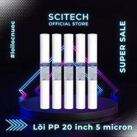 Combo 5 lõi lọc nước số 1 PP 20 inch 5 micron dùng trong máy lọc nước RO, bộ lọc thô - Hàng chính hãng