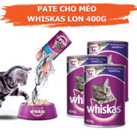 COMBO 5 Lon Pate Cho Mèo Vị Cá Ngừ Và Cá Biển Whiskas 400g - YonaPetshop - Vị cá ngừ - Combo 5 Lon