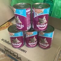Combo 5 lon Pate whiskas cho mèo cá biển lon 400g