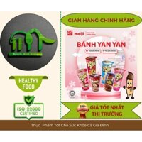 COMBO 5 Ly Bánh Yan Yan Meiji Mix 5 Vị( Socola, Dâu, Hạt Phỉ, Vani, Double Socola) 43g