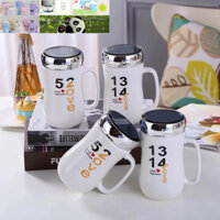 COMBO 5 LY CỐC SỨ GIỮ NHIỆT NẮP TRÁNG GƯƠNG 400ML