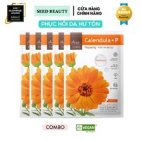 Combo 5 mặt nạ ARIUL 7 DAYS MASK CALENDULA Hoa Cúc + P (Panthenol) 23ml - Seedbeauty