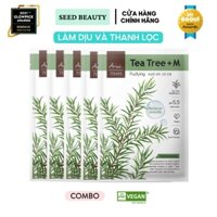 Combo 5 Mặt nạ Ariul 7 Days Mask Tràm trà và hoạt chất Madecassoside 23ml x 5 - Seedbeauty