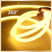 Combo 5 Mét 10 Mét Dây Led Neon 360 độ 220V (Đã gồm nguồn) uốn dẻo, dây Led chống nước tốt, trang trí nội ngoại thất