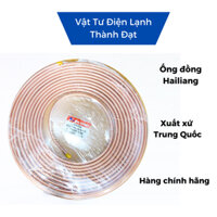 Combo 5 mét ống đồng Hailiang phi 6+12 dày 0.61mm + bảo ôn cách nhiệt